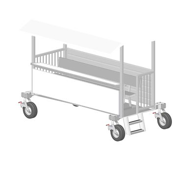 Custom DONKEY-3 - Portable 2' High Elevated Press Box