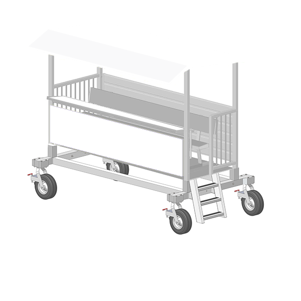 DONKEY-4 - Portable 3' High Elevated Press Box