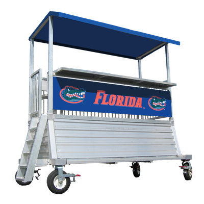 DONKEY-2 - Portable 4' High Elevated Press Box with Storage