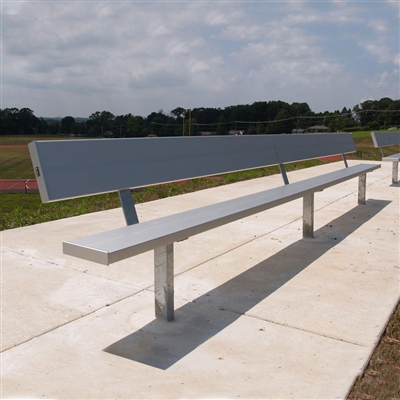 Permanent Team Benches with Backrest
