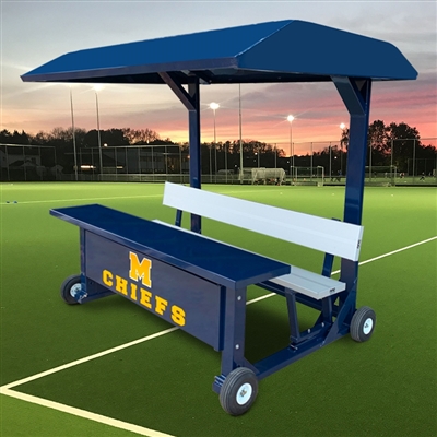 Portable Unibody 7'-6" Scorer's Table with Covered Top
