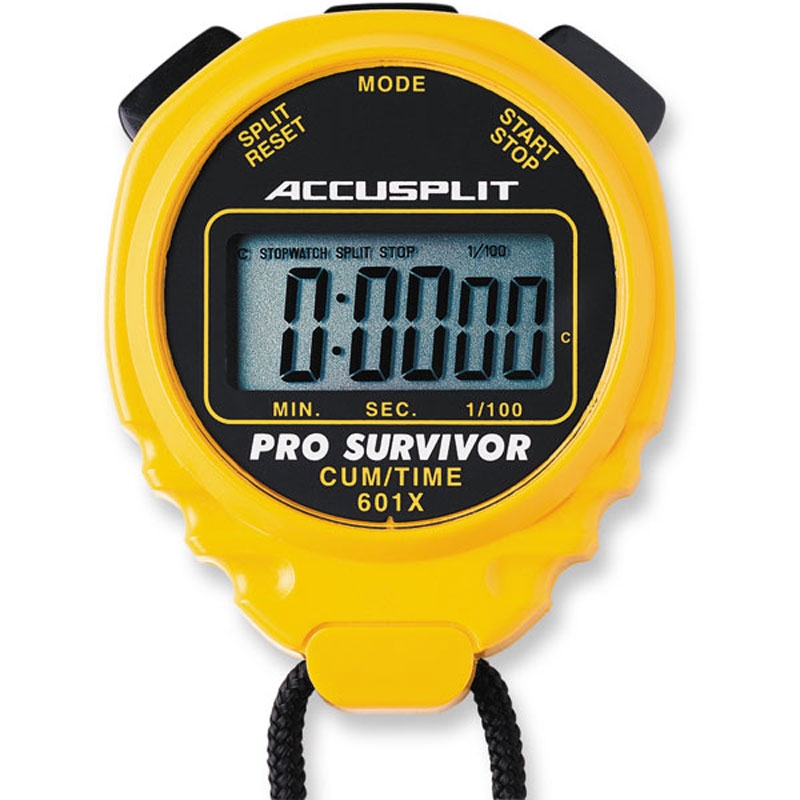 Accusplit Survivor 1 Series Chronograph Stopwatch S1XLBK Timer Gym Phys Ed D8 